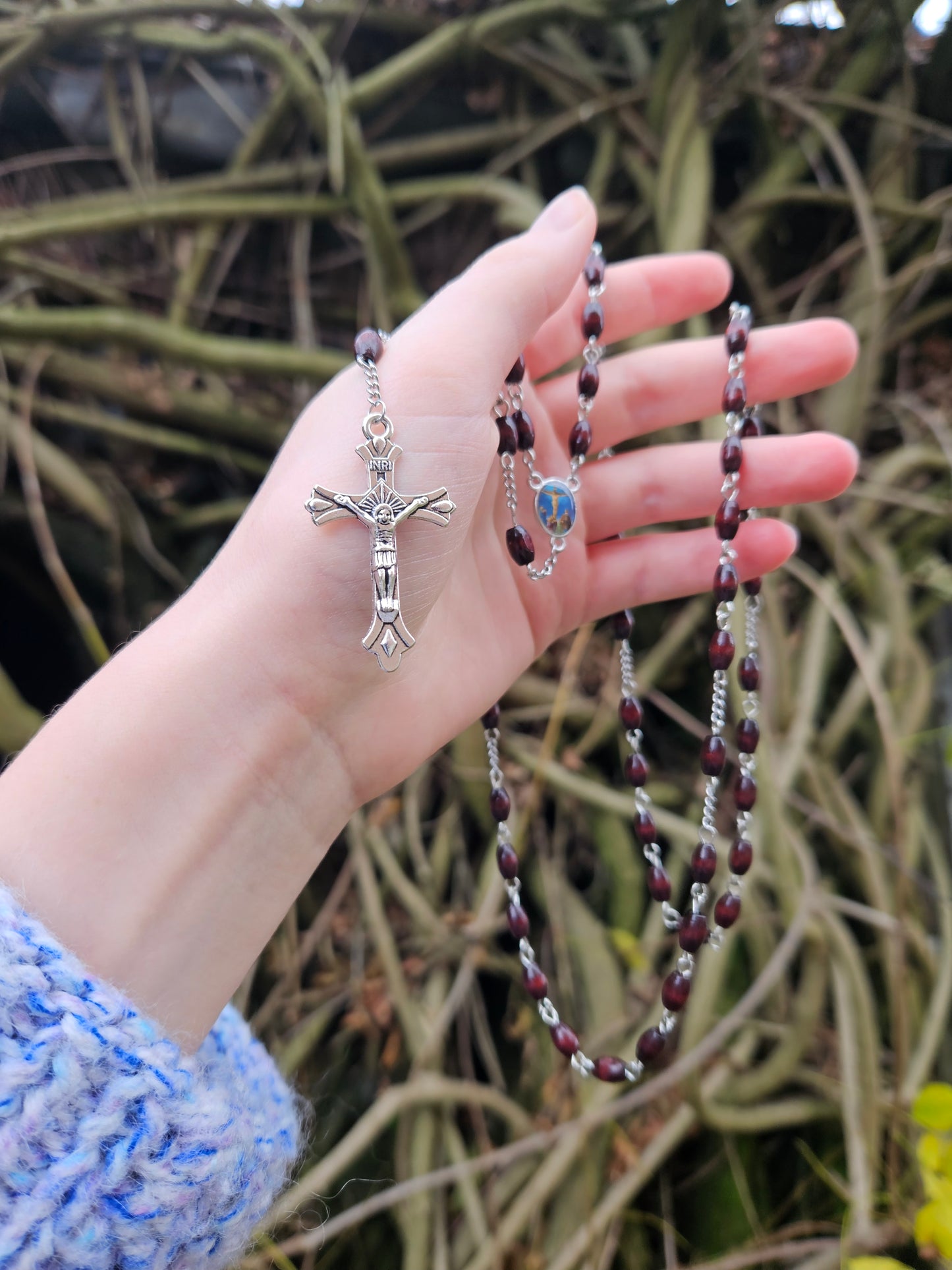 Chapelet bois merisier